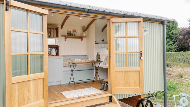 The shepherd's hut in the Chilterns