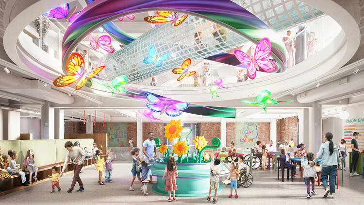 rendering of the inside of the childrens museum of manhattan 