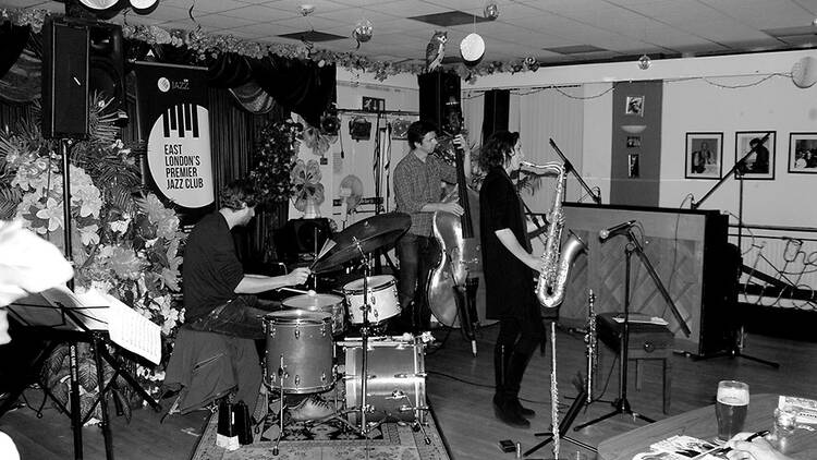 A band performing at East Side Jazz Club