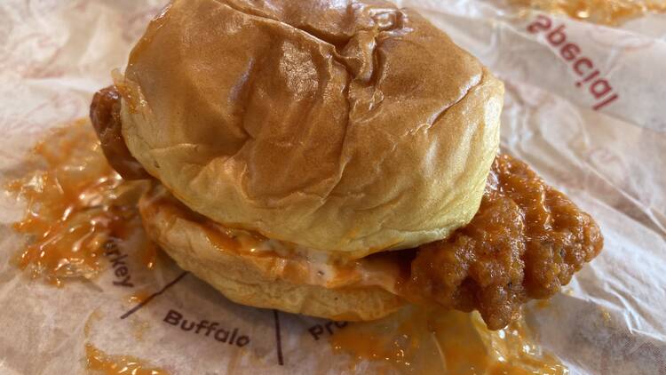 Buffalo chicken slider