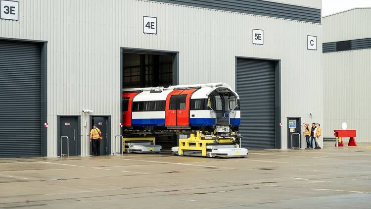 New Piccadilly line train at Siemens Mobility Goole