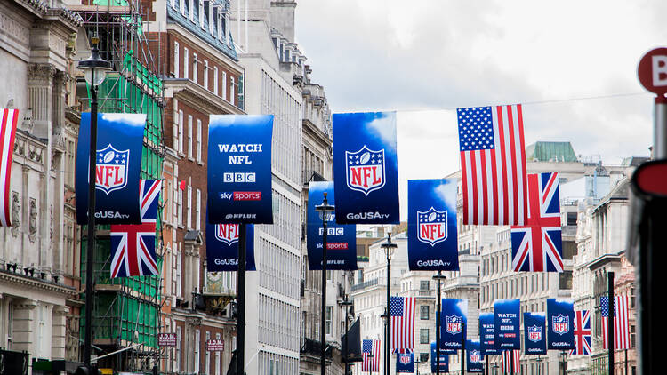 NFL banners in London