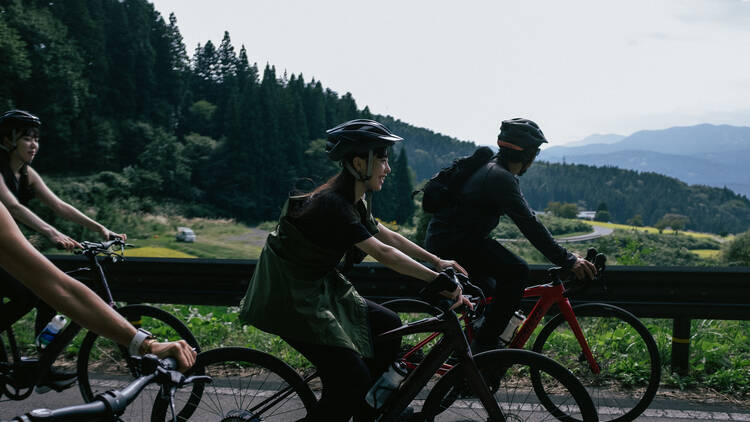 Mountain biking in the Japanese Alps