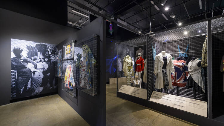 Part of the exhibition  (Photograph: Michael Cockerham / Fashion and Textile Museum)