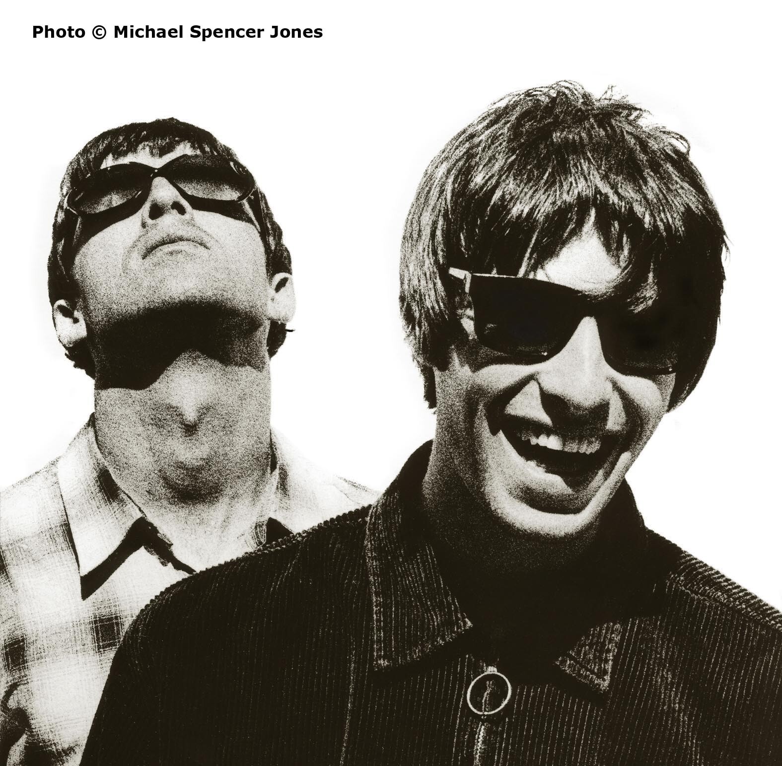 Photograph of Noel and Liam Gallagher by Michael Spencer Jones