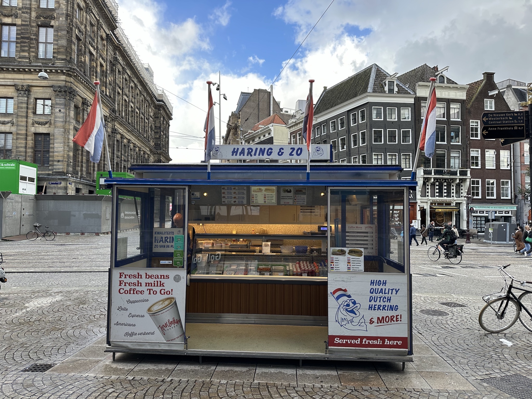 Herring stand Haring & Zo in Amsterdam
