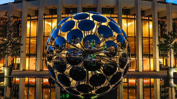 Discover the new gigantic illuminated orb downtown