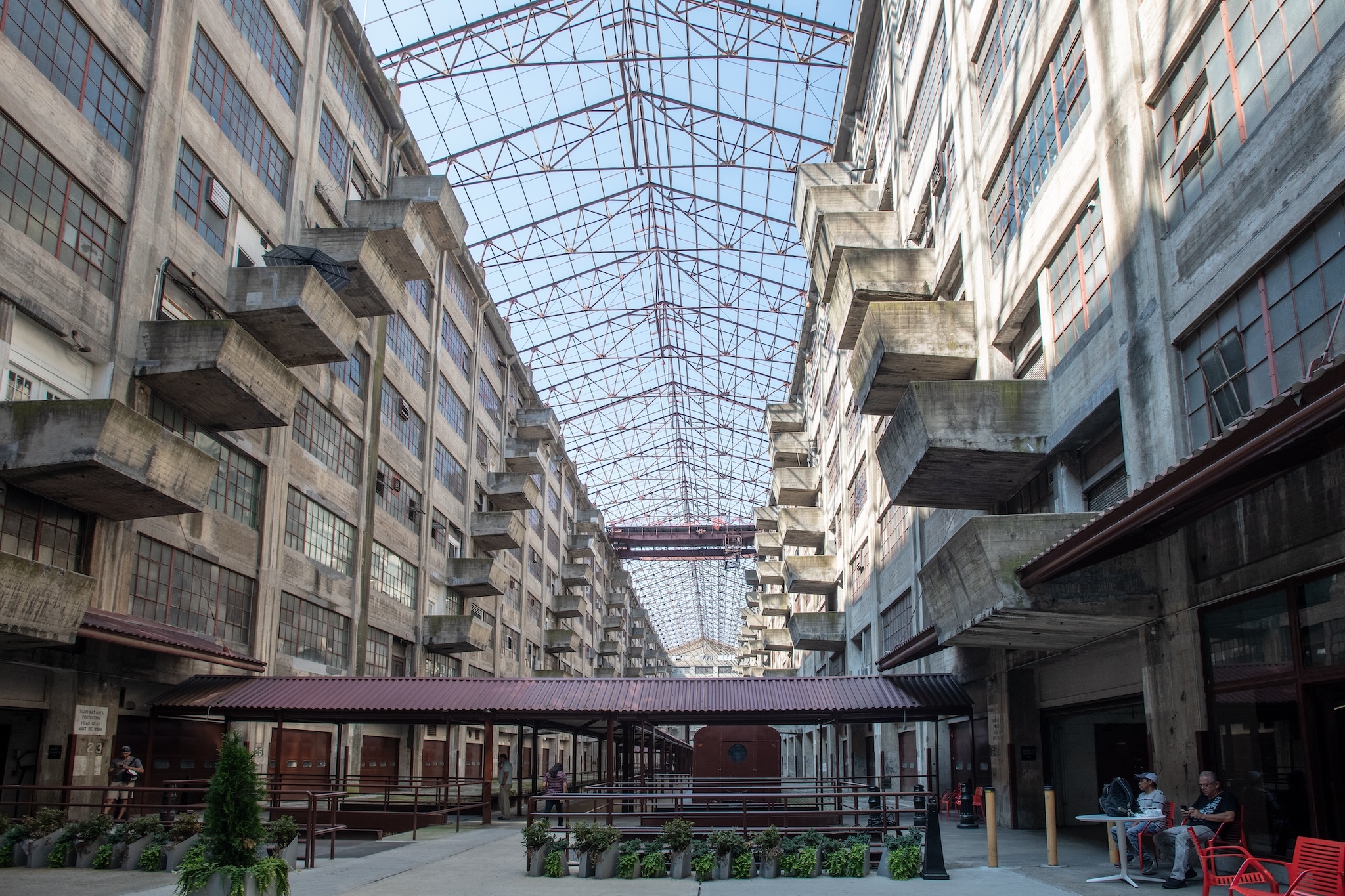 Inside Brooklyn Army Terminal.