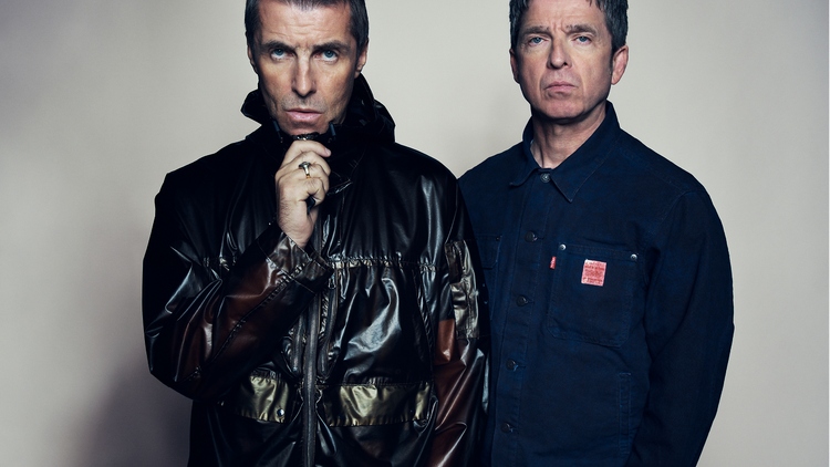 The Gallagher brothers looking serious