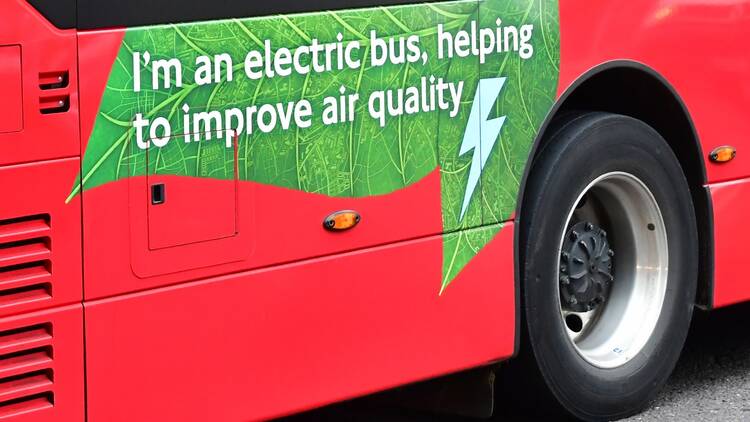 Electric bus in London