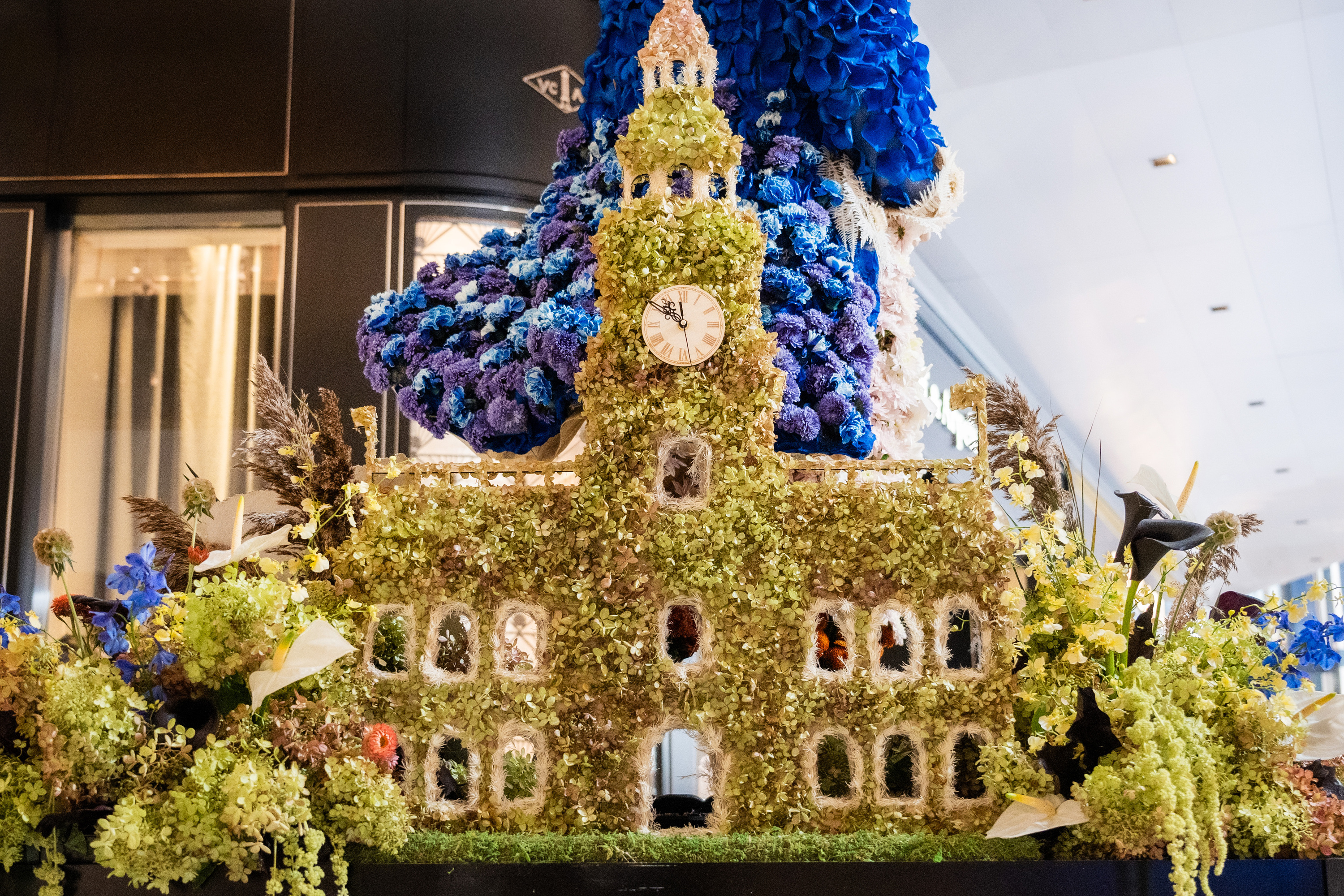 A theater made of flowers.