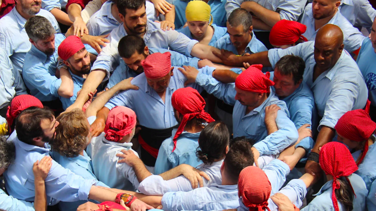 castellers al MNAC