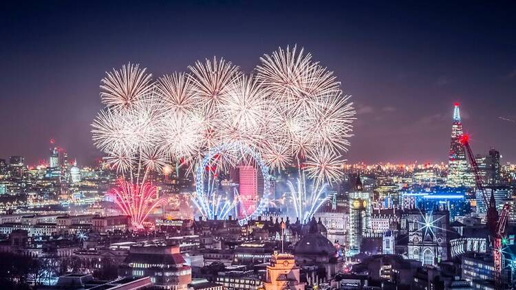 NYE fireworks in London