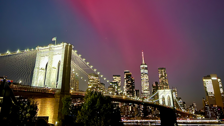 Northern Lights over New York