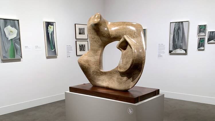 Georgia O'Keeffe and Henry Moore at MFA