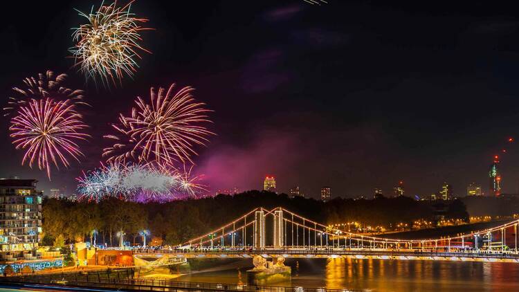 Battersea Park fireworks display for Bonfire Night