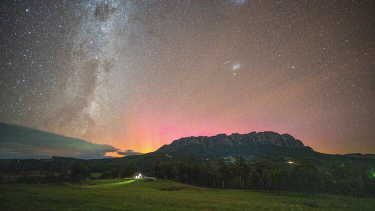 Aurora Australis at Mount Roland