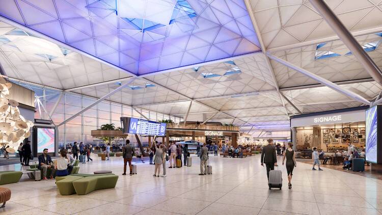 CGI images of planned extension to London Stansted Airport 