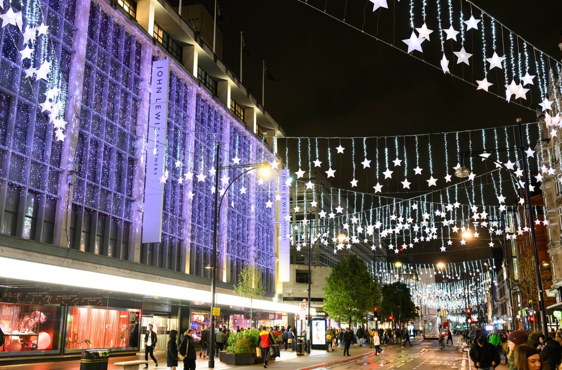 The Oxford Street Christmas lights in partnership with children’s charity Starlight