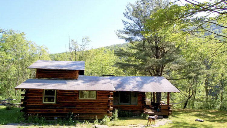 The rustic log cabin with mountain views in Phoenicia