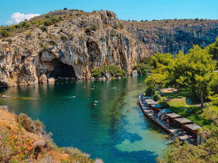 Discover the ‘bottomless’ Voulismeni lake