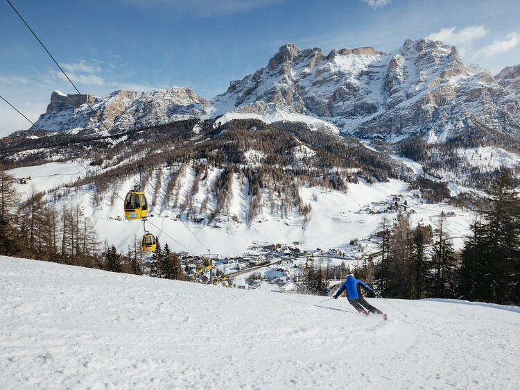 Skiing at Alta Badia (South Tyrol)