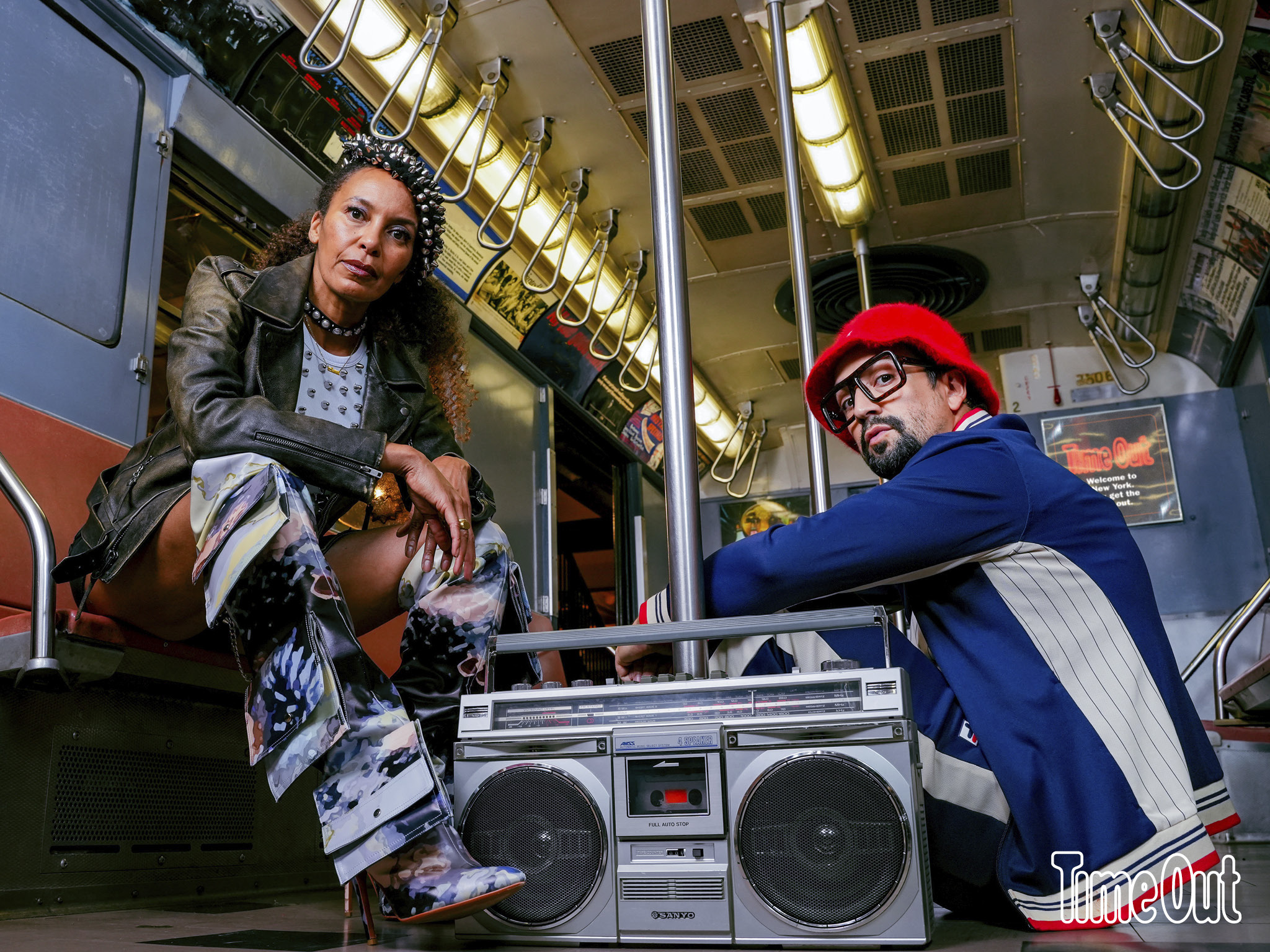 Lin-Manuel Miranda and Eisa Davis in Time Out photo shoot for Warriors