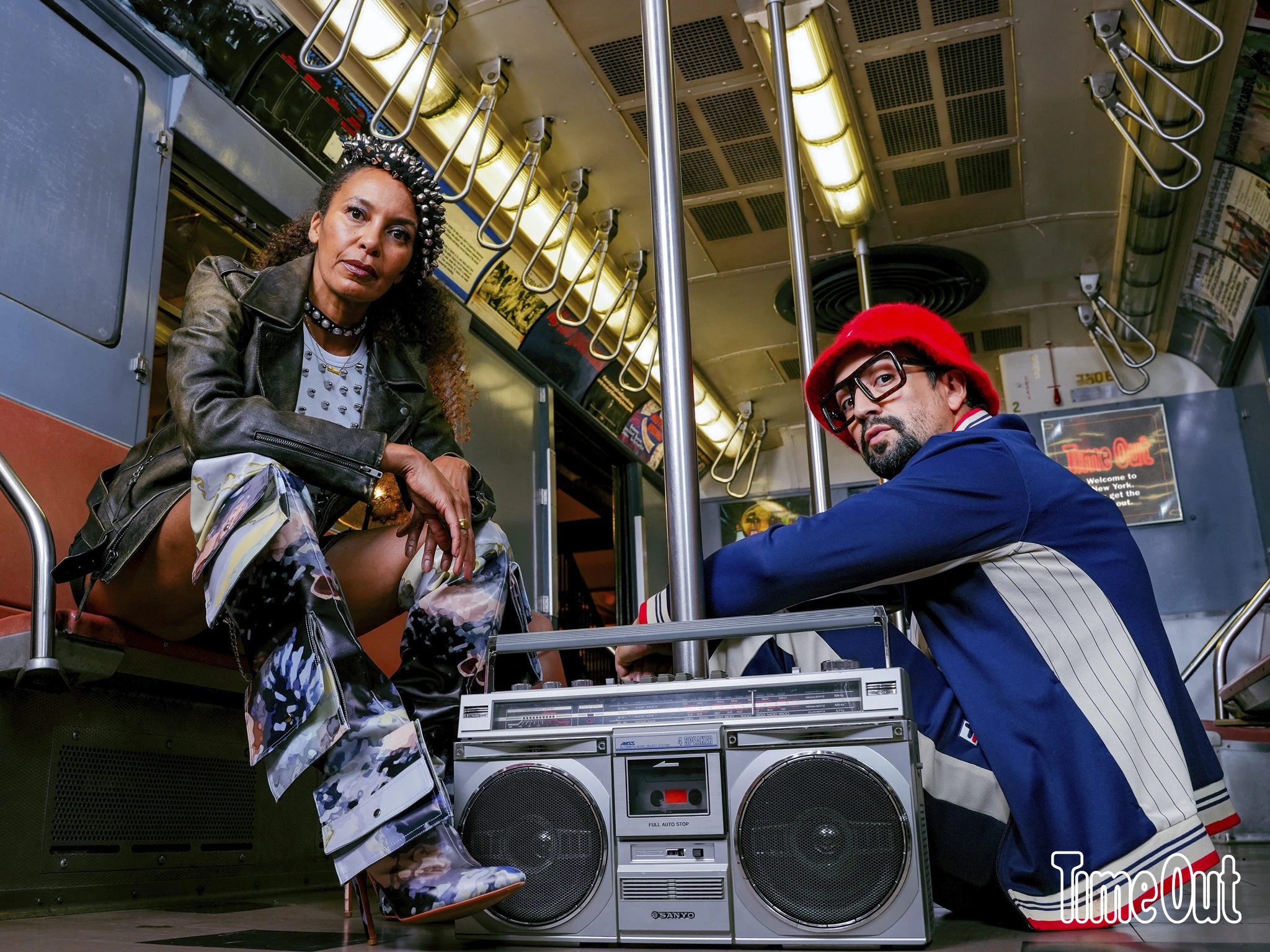 Eisa Davis and Lin-Manuel Miranda