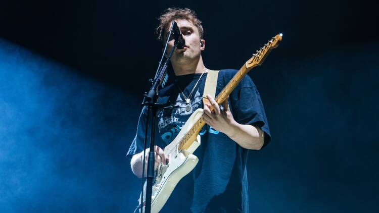 Sam Fender performing live