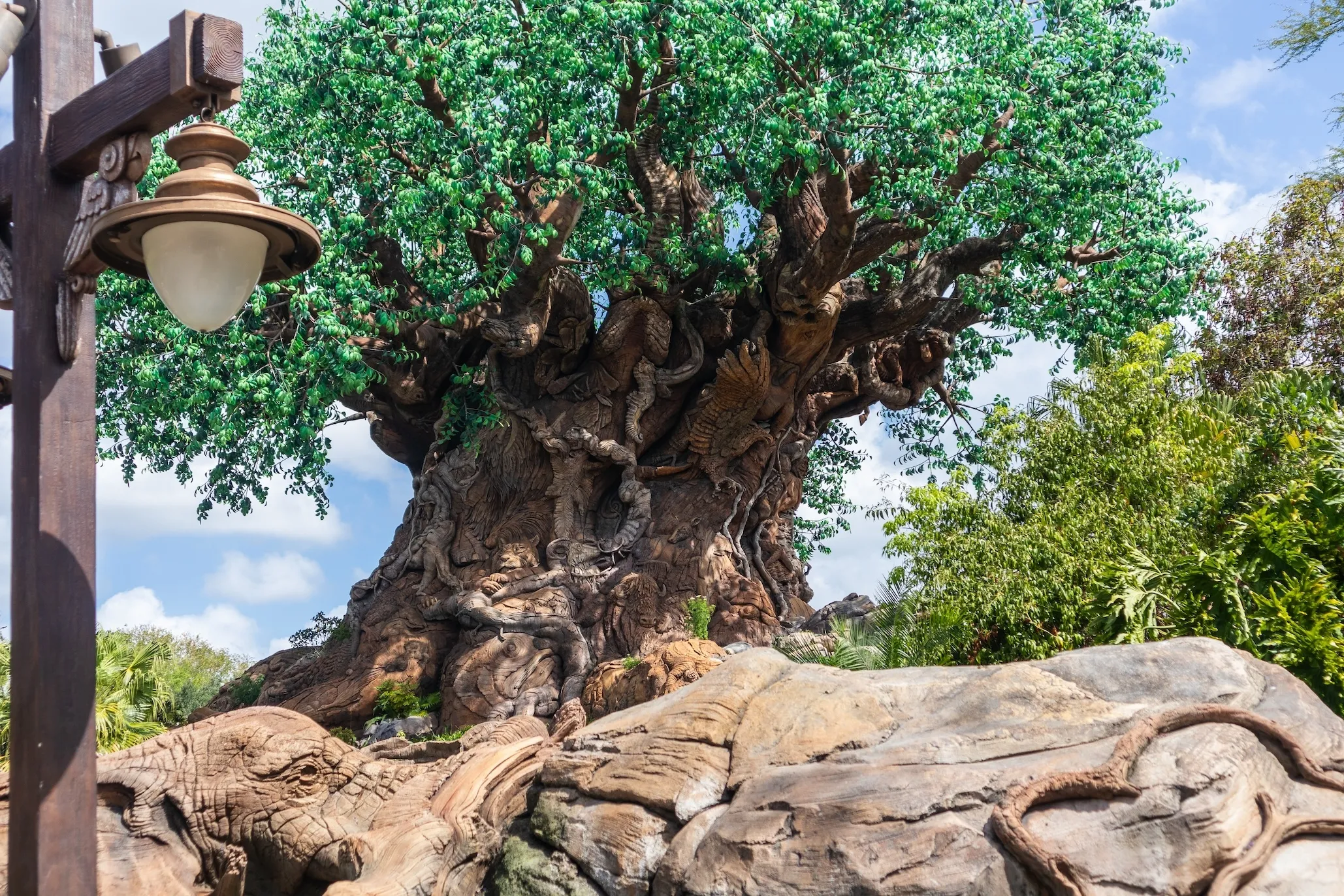 The Tree of Life in Disney's Animal Kingdom Park contains 325 animal carvings.