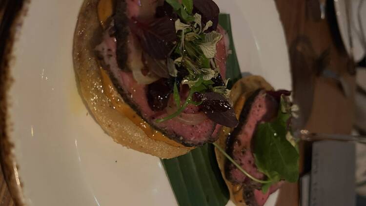 Wagyu tostada from The Butler