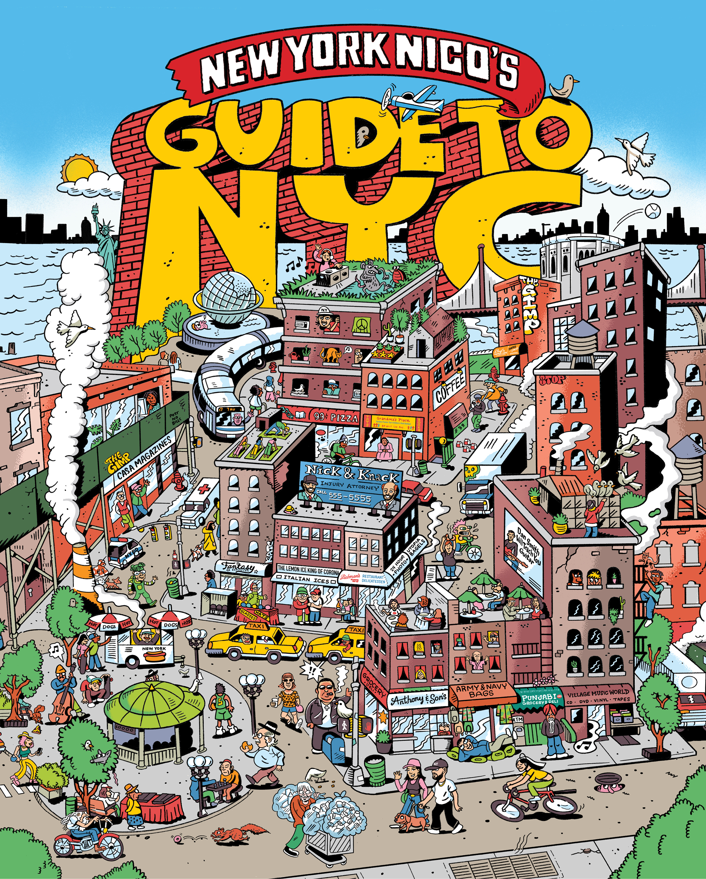 A book cover for New York Nico's Guide to NYC