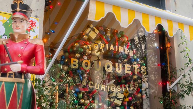 A storefront at ROW DTLA's Christmas Market