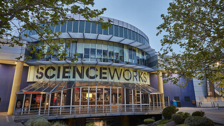 Exterior of the Scienceworks building, main entrance