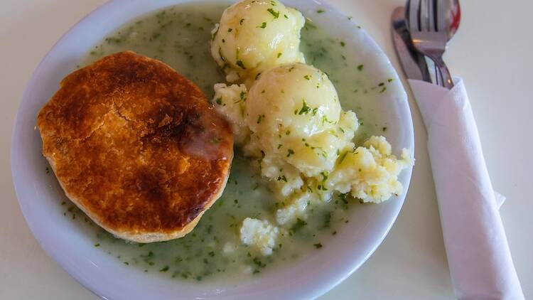 Traditional pie and mash 