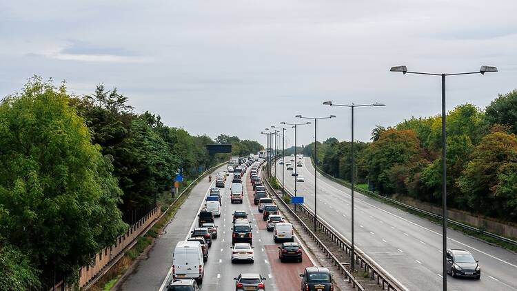 M4 motorway in the UK