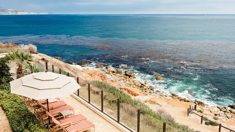 The sundeck at the Spa at Terranea