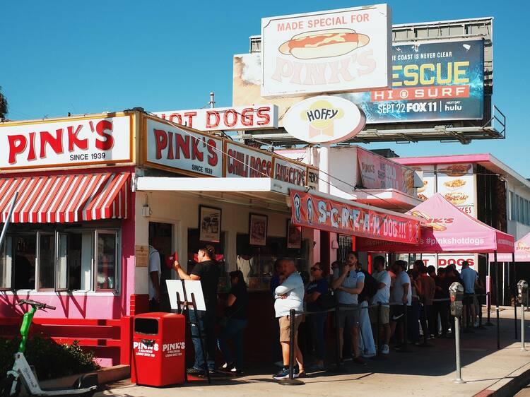 85 Cent Chili Dogs at Pink's