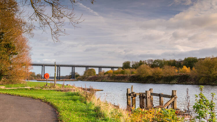 River Wansbeck and the North Seaton viaduct