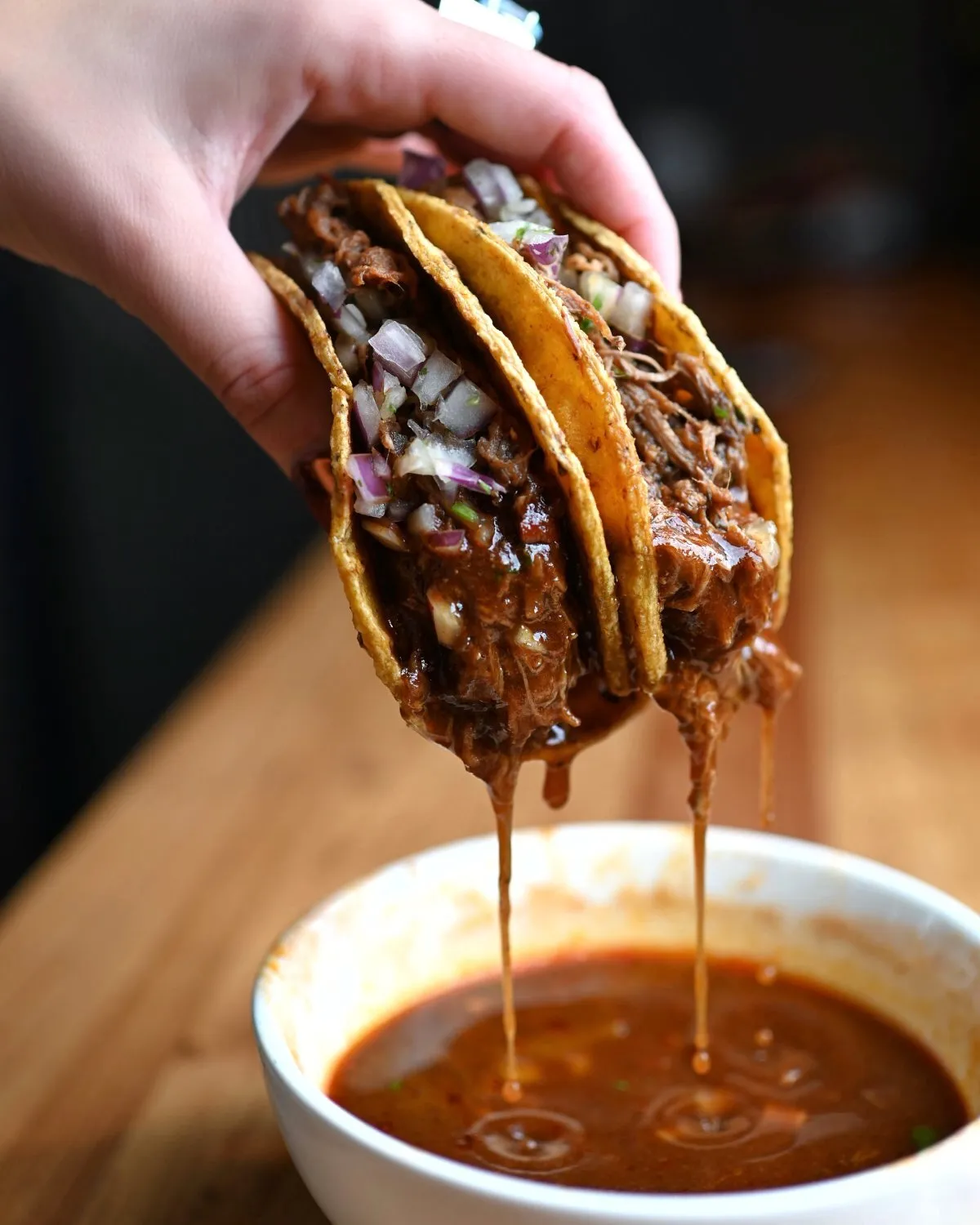 Birria tacos at Taqueria el Barrio at Time Out Market Boston