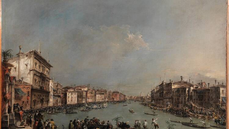 O Grande Canal de Veneza, pintado por Francesco Guardi