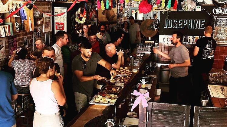 Bar Josephine filled with people.