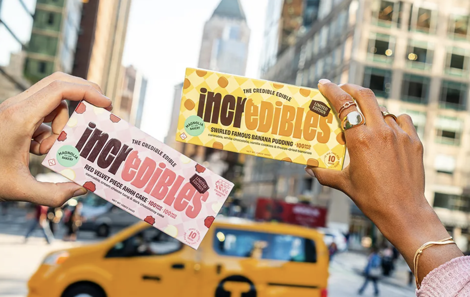 Magnolia Bakery/Incredibles banana pudding and red velvet chocolate bars