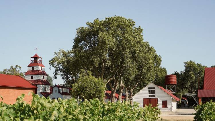 The buildings of Tahbilk Winery.