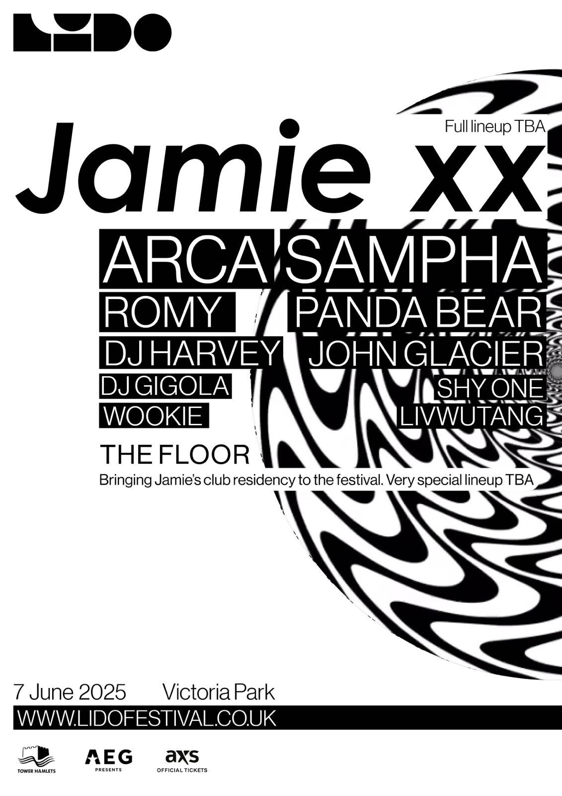 LIDO Festival with the programming of Jamie xx