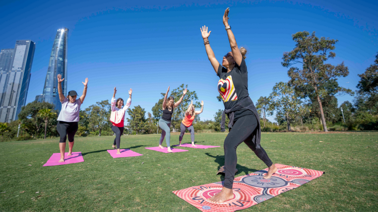 yoga at Barangaroo