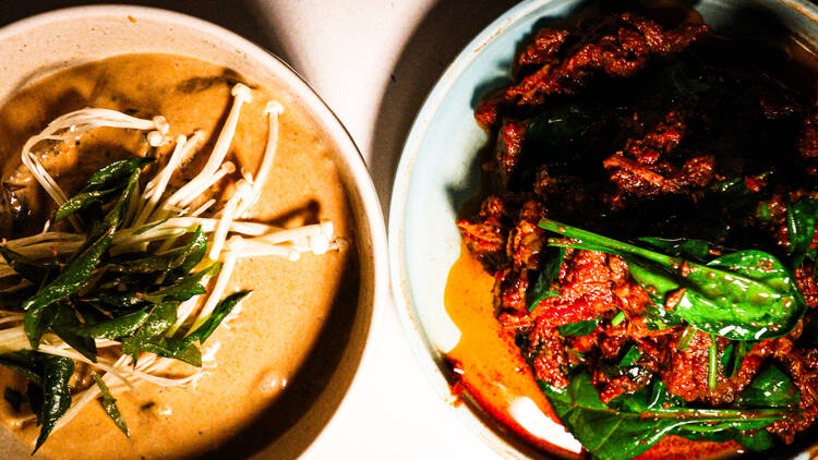 Two curries at Sketch Manly