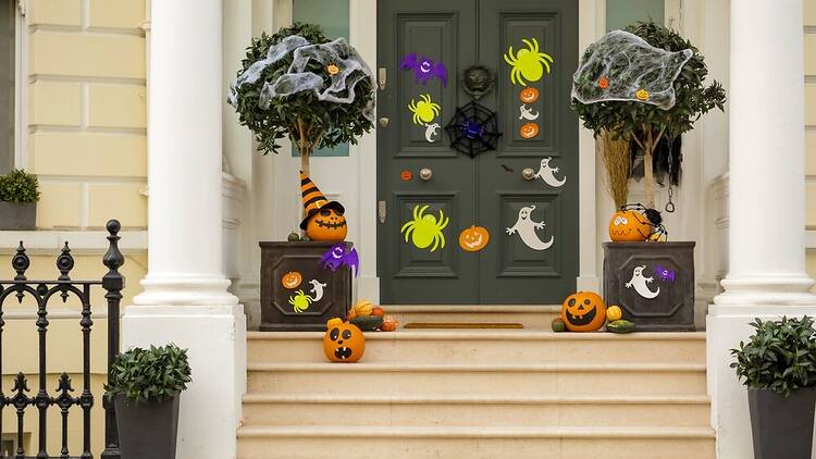 London trick-or-treat Halloween decorations