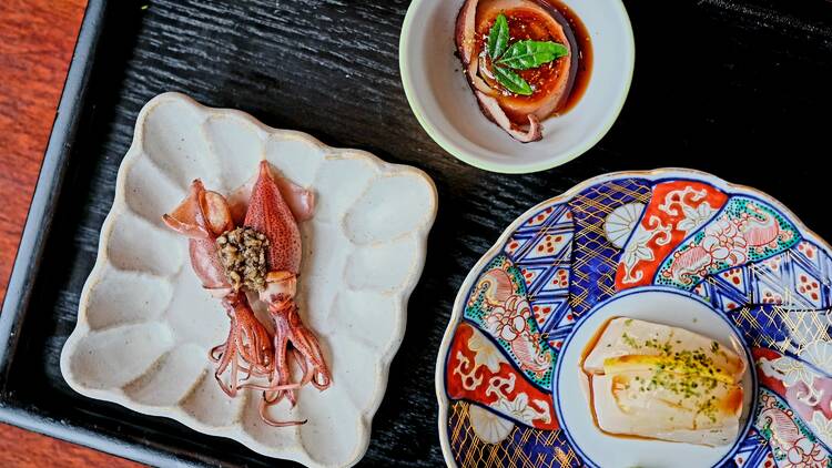 Assorted dishes from Omakase Table