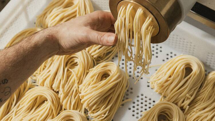 Fresh pasta.